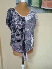 Damen T-Shirt Totenkopf von