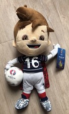 France UEFA EURO 2016 Maskottchen Stofftier, ca 38 cm, Neu