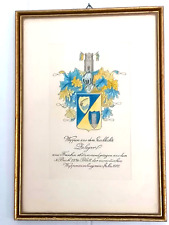 Wappen Bild Wappenkunde Familien Geschlecht Zuleger Franken 1580 Sammler Vintage