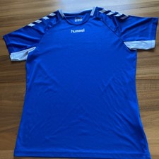 Hummel Funktions Sport Shirt Damen Handball Gr. M 40 Stahl Blau Top Zustand
