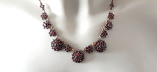 JUGENDSTIL COLLIER ° GRANAT STEINE ° Granatschmuck ° Tombak ° Antikschmuck °