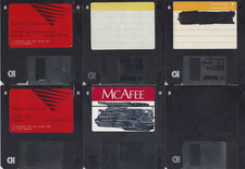 6 gebrauchte MF-2HD Floppy Disk MS-DOS Disketten 1,44 MB 3,5 Zoll neu formatiert