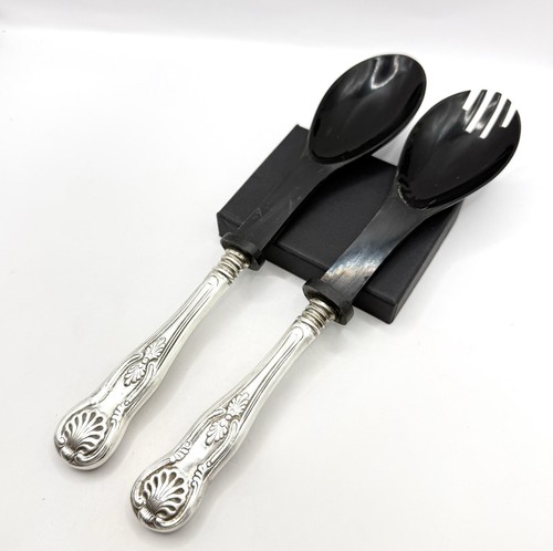 Antikes salatbesteck horn art - salatbesteck,