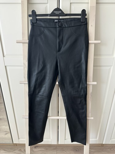 Zara faux leder leggings hose - zara,