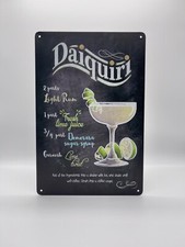 Blechschild cocktail daiquiri - blechschild,