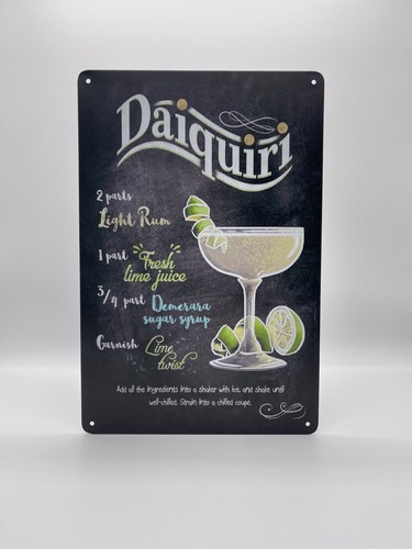 Blechschild cocktail daiquiri - cocktail,