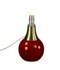 70er Doria Lampe Glas Fuß