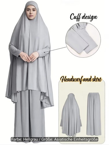 Khimar kopftuch rock - rock, set