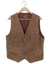 ANYWAY Lederweste Damen Weste Gr. DE 38 braun extravaganter Stil