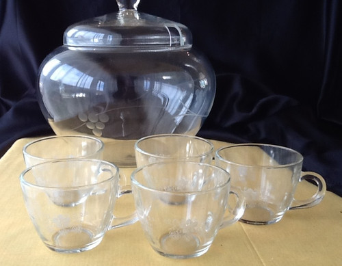 Bowle bowletopf handgraviert - bowle,