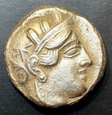 Ancient Greek Silver Coin Of