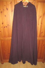 Umhang Bordeaux Mittelalter Wikinger Mantel Baumwolle Wolle Gugel Top Zustand!