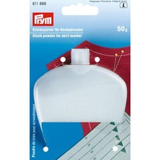 Kreidepulver für Rockabrunder weiß, Packung mit 50g, 611886, Prym