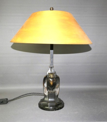 Jugendstil tischlampe eule - jugendstil, "eule"