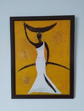 Afrikanisches gemälde la - gemälde, "la