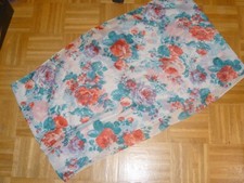 Loopschal m. Blumenmuster v. Pieces , ca. B: 51 x  D: 95 cm.