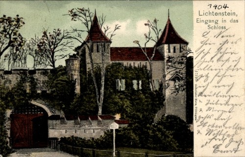 Lichtenstein sachsen - ak, in