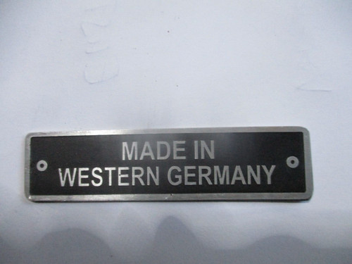 Typenschild schild s100 - typenschild,