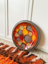 Ceramano Urania Keramik Wand Teller Wandplatte 60er 70er XL