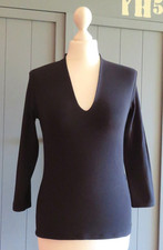 COMMA 3/4 Arm Shirt  Gr. 34  36 schwarz BW-Modal stretch TOP!