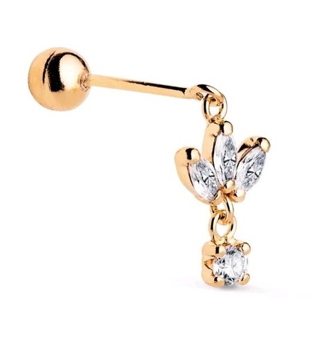 Ohrpiercing aus 18k gold - aus, 750