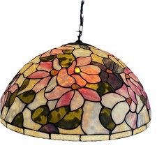 Hochwertige Tiffany Design Pendelleuchte, Kuppelform 60 Cm Farbig top Zustand