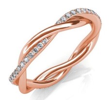Twin twist diamantring mit - diamantring,