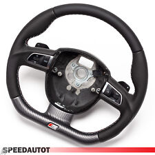 Tausch S-LINE Abgeflacht Lenkrad Lederlenkrad AUDI A3 8P A4 A6 A5 Schaltwippen