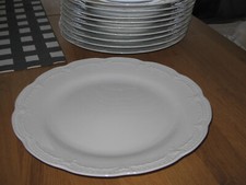 HUTSCHENREUTHER- VIKTORIA- WEISS- SPEISE- TELLER- 25 cm