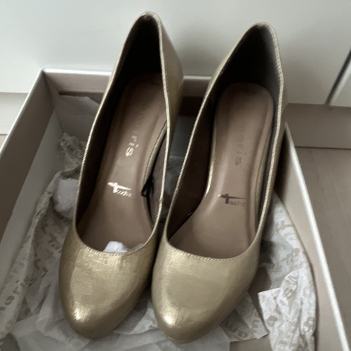 Tamaris damen pumps - pumps, gold