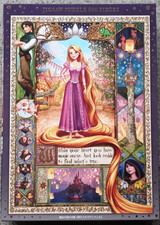 Jigsaw 500 Pussle 500 Pieces Rapunzel Disney Castles Collection