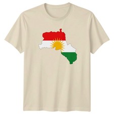 T-Shirt Kurdistan Flagge Karte