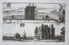 1710 - Bogesund Brunsholm Vaxholm Uppland Kupferstich Dahlberg engraving