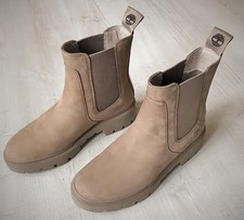 Timberland Chelsea Boots Beige Braun Nubuk Damen 38 ungetragen