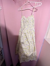 Baumwollekleid H&M S gelb