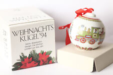 Hutschenreuther Weihnachtskugel  1994  "Eisenbahn"  in OVP (272016) #5868#