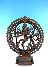 Lord Shiva Nataraja riesige Statur  Bronze 50,5 x 43 cm aus Sammlung 8,8 Kg