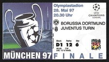 Ticket | 1997 | Borussia Dortmund v Juventus Torino | Champions League Final