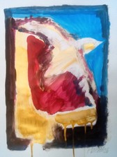 Bild vogel papier 40x30 - ",