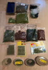 Konvolut Grasflocken, Gräser u. Büschel uvm. --HEKI, Noch und diverse -- TOP