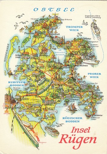 Insel rügen landkarte glum - insel,