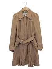 GHARANI STROK Damen Leichter Mantel Beige Gr. 38; M Eleganter Trenchcoat