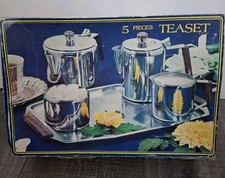 Vintage Teeservice Edelstahl 5