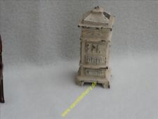 antiker Kachelofen, Zinn, weiß Bemalt, Puppenstube, 8,5 x 3,5 x 3,5 cm, 4D201-10