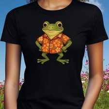 Frauen T-Shirt Frosch im