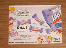 Seltene Werbung MILKA LILA PAUSE MINI Nougat-Krisp Schokoriegel - Toll 1989
