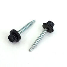 Sechskant Bohrschrauben mit EPDM Dichtscheibe Anthrazit RAL 7016 4,8x20/4,8x35 a