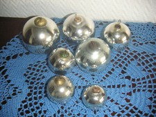 Christmas ornament Kugel silve ball Biedermeierkugeln Weihnachtsbaumkugel silber