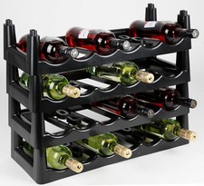 Flaschenregal Schwarz