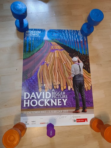 David hockney handsigniertes - david,
